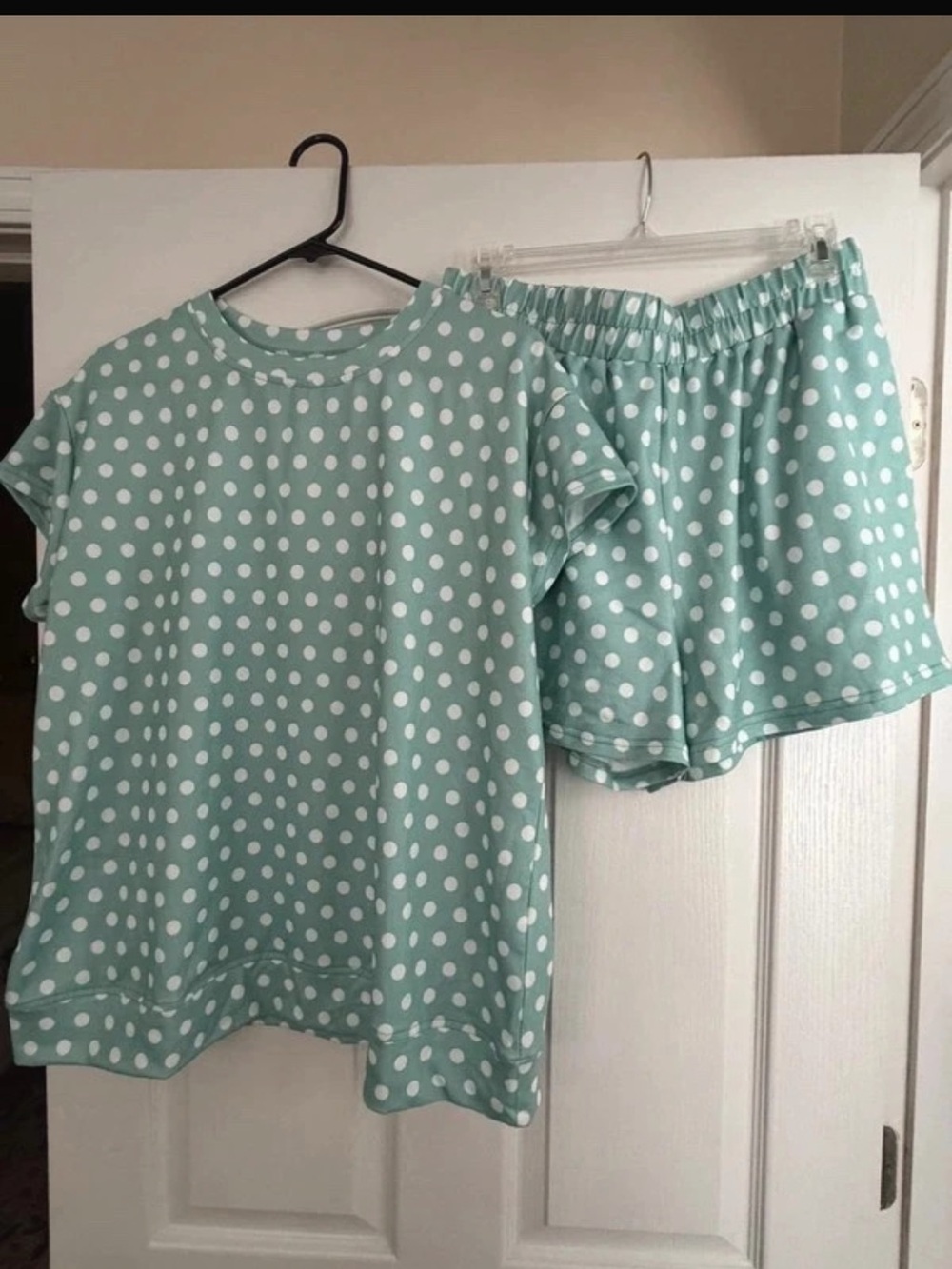 Mint Green Polka Dot Set